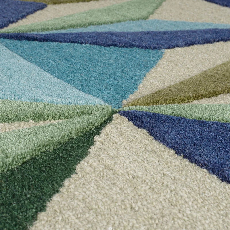Wollteppich 3D Geometrisch, Wohnzimmer