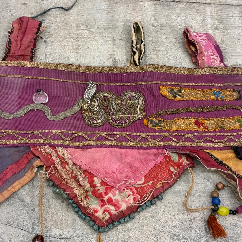 Orientalisches Band Kelim Wandbehang Nomaden Türschmuck Borde Bunt Gebraucht