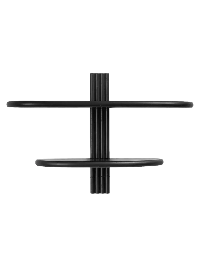 Aliano Wandregal Eiche, schwarz