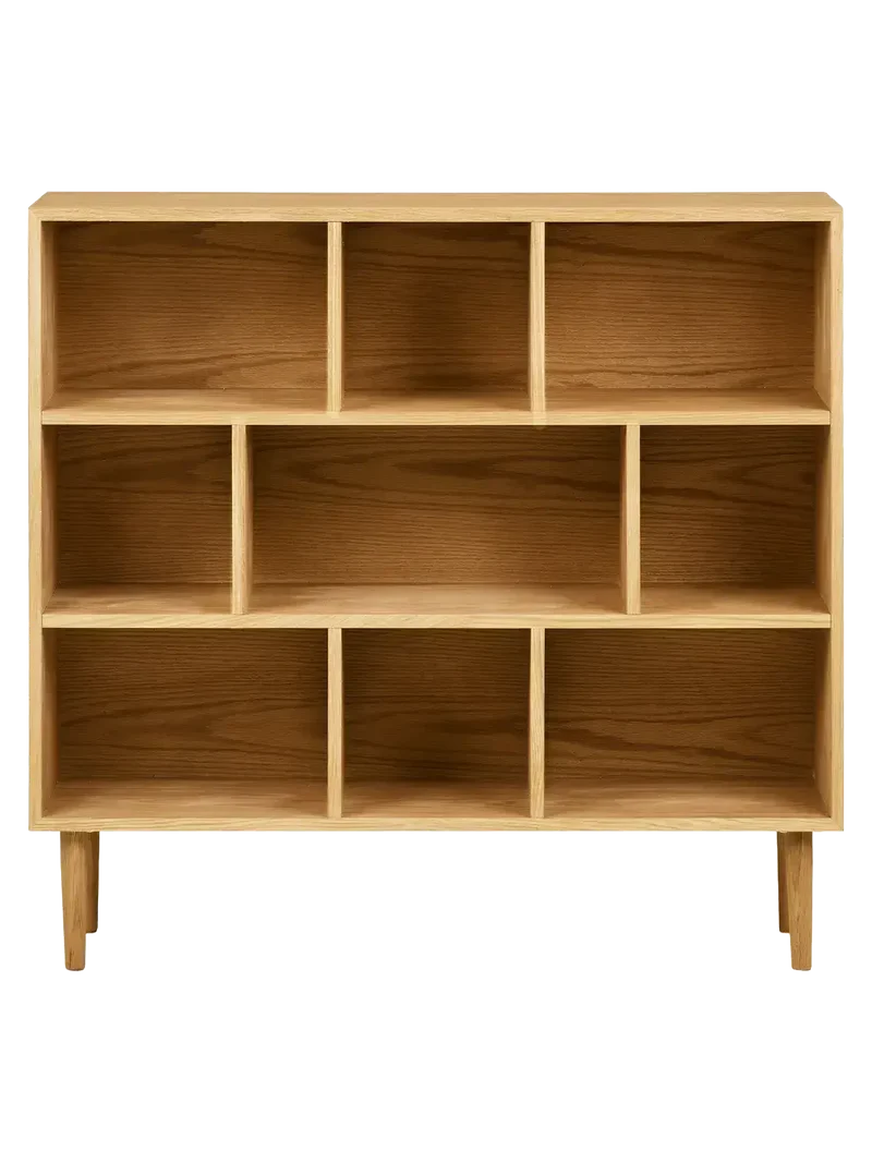 Oshawa Bücherschrank MDF/Eichenfurnier, natur