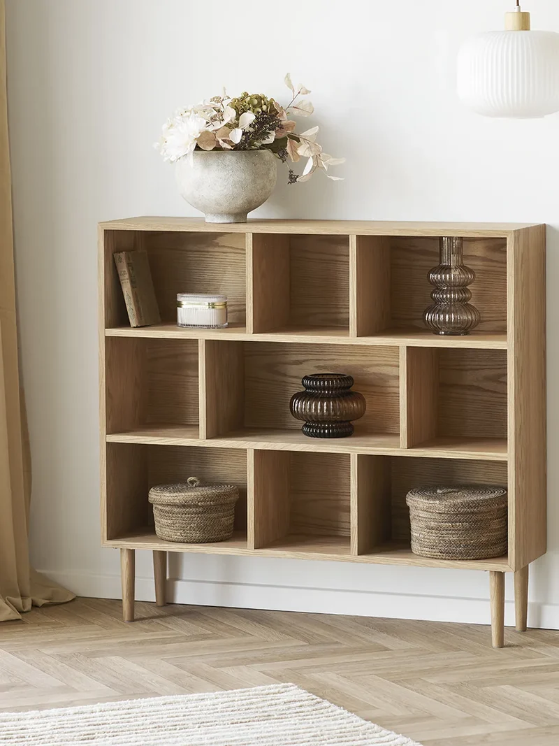 Oshawa Bücherschrank MDF/Eichenfurnier, natur
