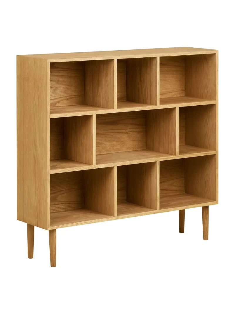 Oshawa Bücherschrank MDF/Eichenfurnier, natur