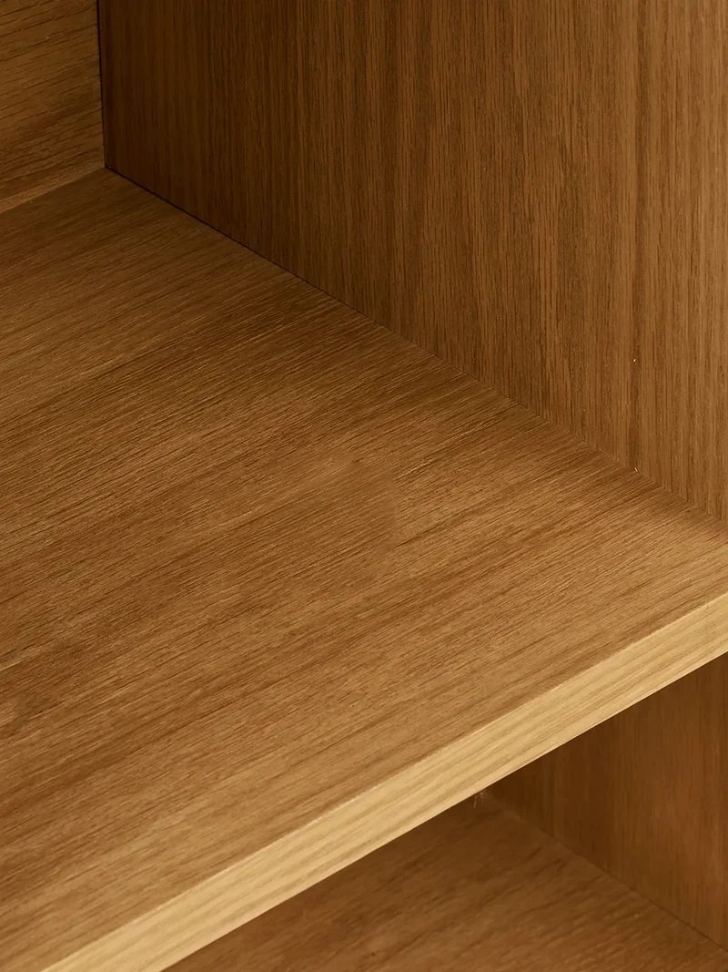 Oshawa Bücherschrank MDF/Eichenfurnier, natur