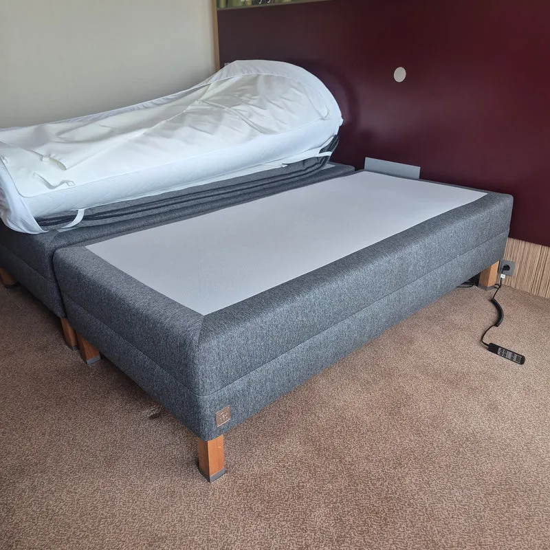 YouBed 100x200 Premium-Hotelbett Härtegrad elektrisch individuell einstellbar