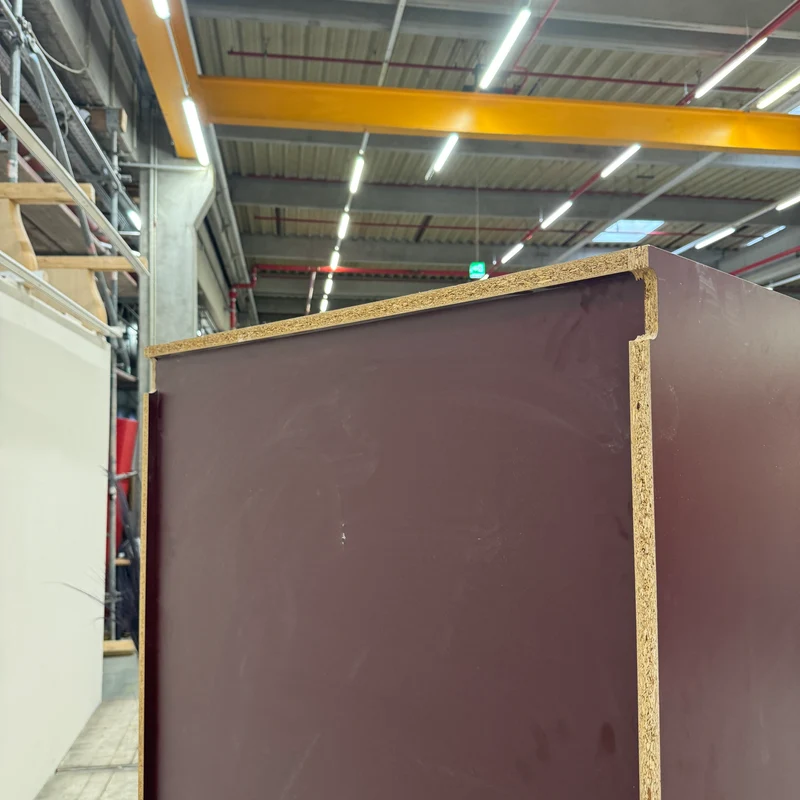 Kleiderschrank Rot R 2-türig Garderobenschrank Bordeauxrot Schrank Gebraucht