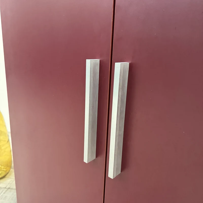 Kleiderschrank Rot L 2-türig Garderobenschrank Bordeauxrot Schrank Gebraucht