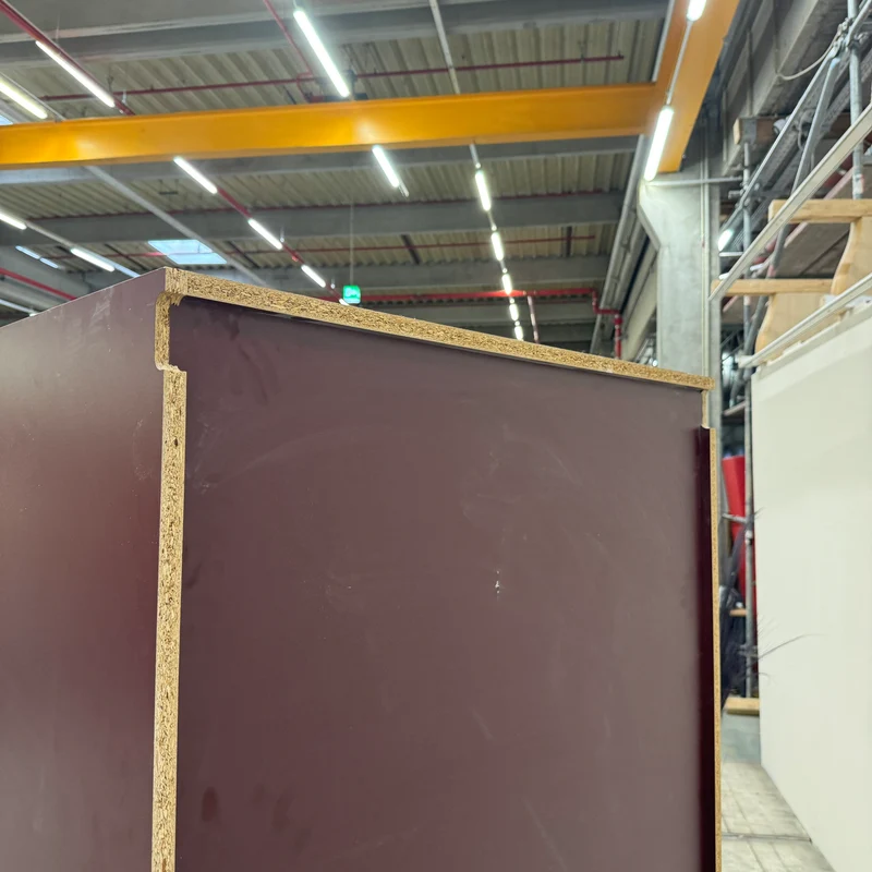 Kleiderschrank Rot L 2-türig Garderobenschrank Bordeauxrot Schrank Gebraucht