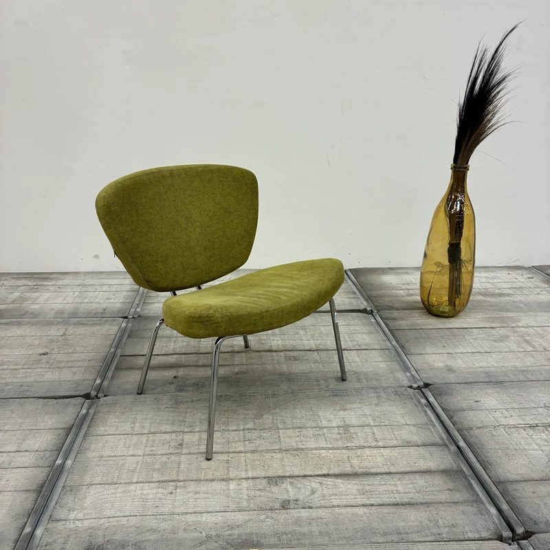 Corinto Loungesessel Grün Chrom Sessel Stuhl Gebraucht