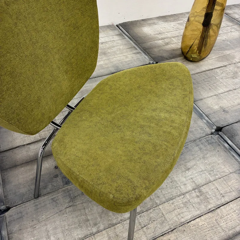 Corinto Loungesessel Grün Chrom Sessel Stuhl Gebraucht