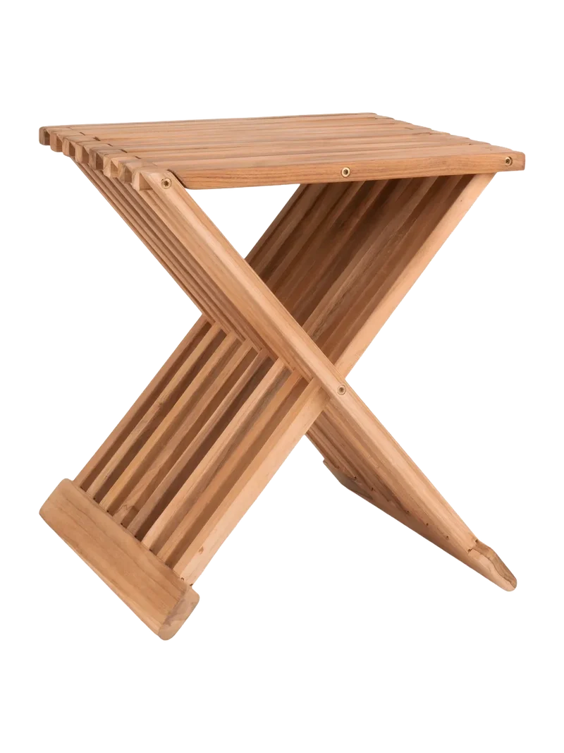 Erto Hocker Teakholz, natur