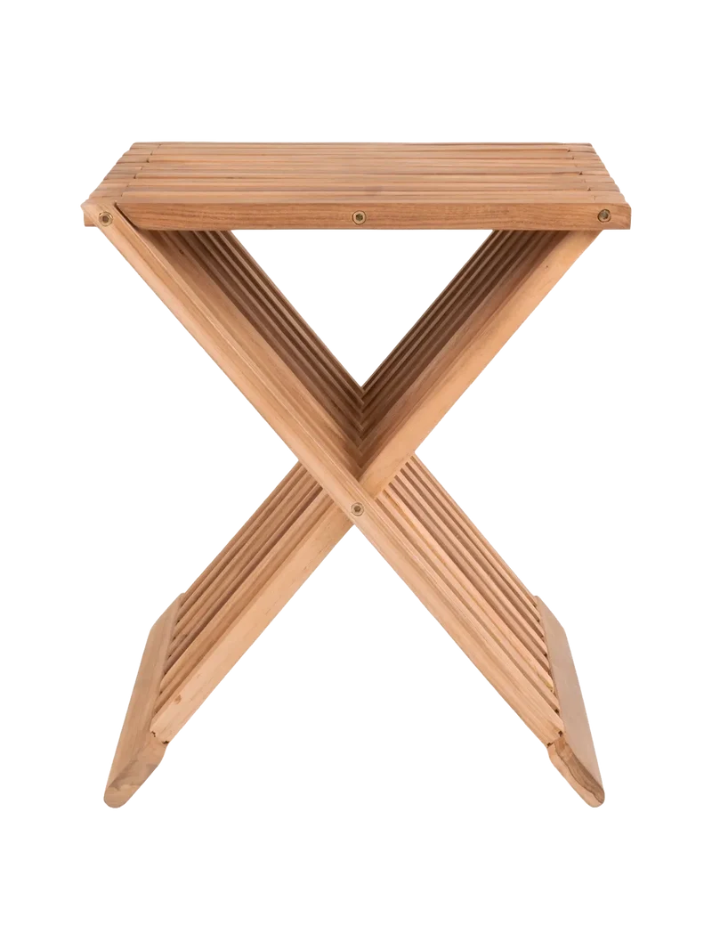 Erto Hocker Teakholz, natur