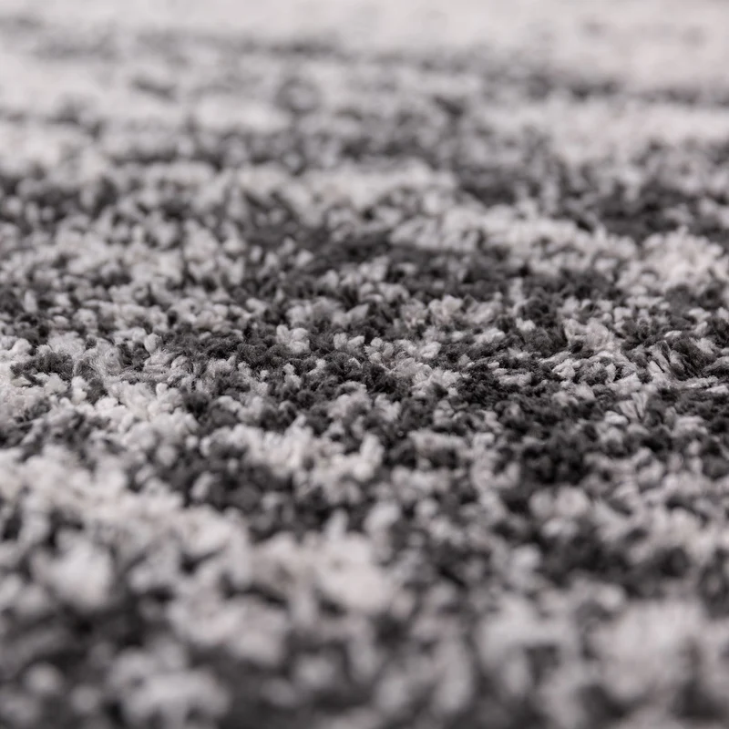 Hochflor Teppich Ombre Muster, Abstrakt, Schlafzimmer schmutzabweisend