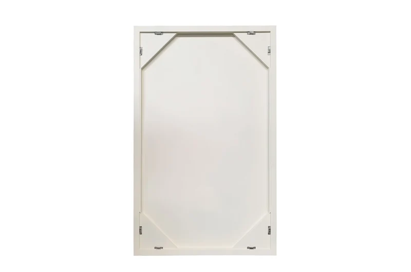 Casa Padrino Luxus Wanddekoration Naturfarben 75 x 4 x H. 122 cm - Wandrelief Elias aus Palmengeflecht mit Rahmen aus Eichenfurnier - Luxus Deko Accessoires