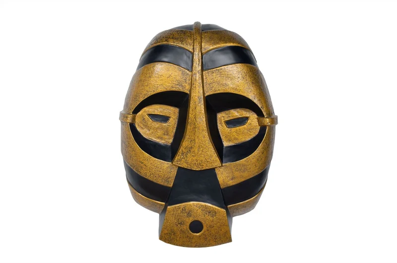 Casa Padrino Luxus Deko Objekt 110 x 25 x H. 160 cm - Große Masken Skulptur Caton aus Fiberglas - Luxus Deko Accessoires