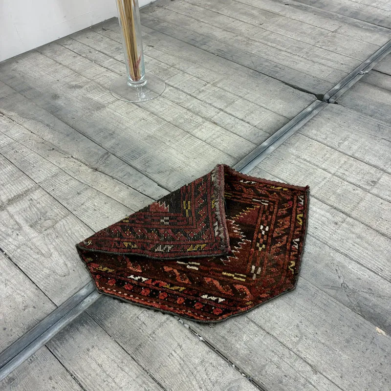 Orient Kelim Teppich Wandbehang Kleinteppich Geometric Rot Braun Gebraucht