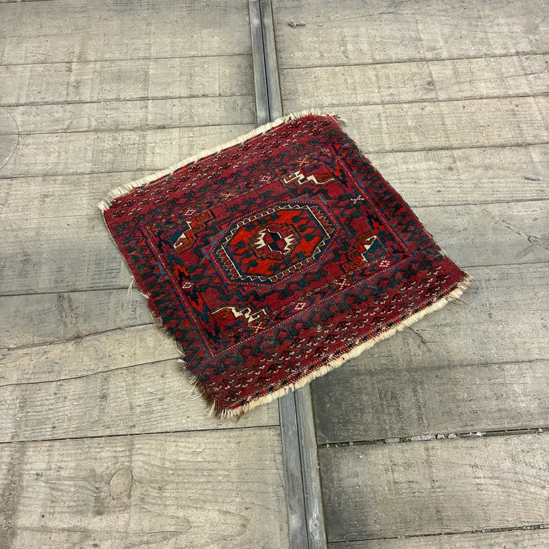 Orient Teppich Brücke Wandbehang Kleinteppich Rot Gebraucht