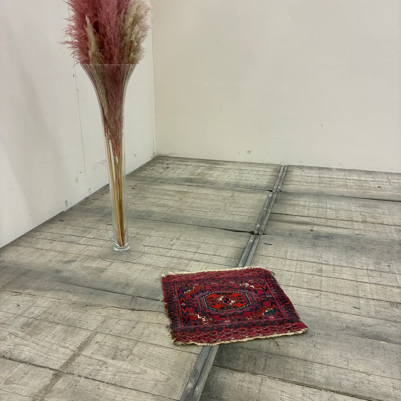 Orient Teppich Brücke Wandbehang Kleinteppich Rot Gebraucht