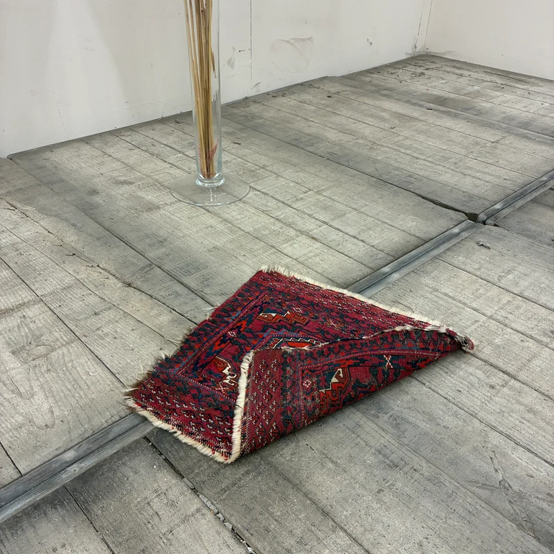 Orient Teppich Brücke Wandbehang Kleinteppich Rot Gebraucht