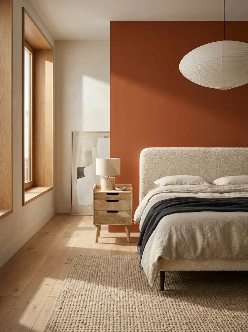 Nachttisch – Mango Massivholz, 45x33x63 cm, Hellbraun, 3 Schubladen, Ablage