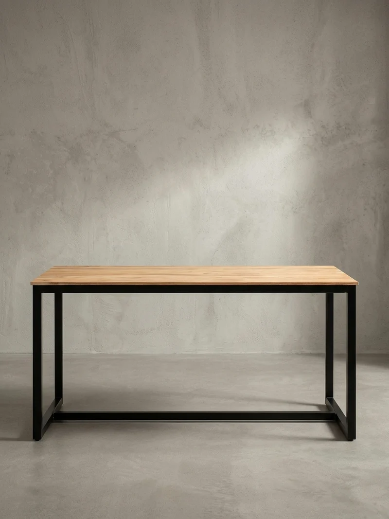 Esstisch Massivholz Metall Rechteckig Loft-Stil