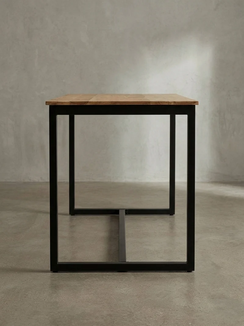 Esstisch Massivholz Metall Rechteckig Loft-Stil