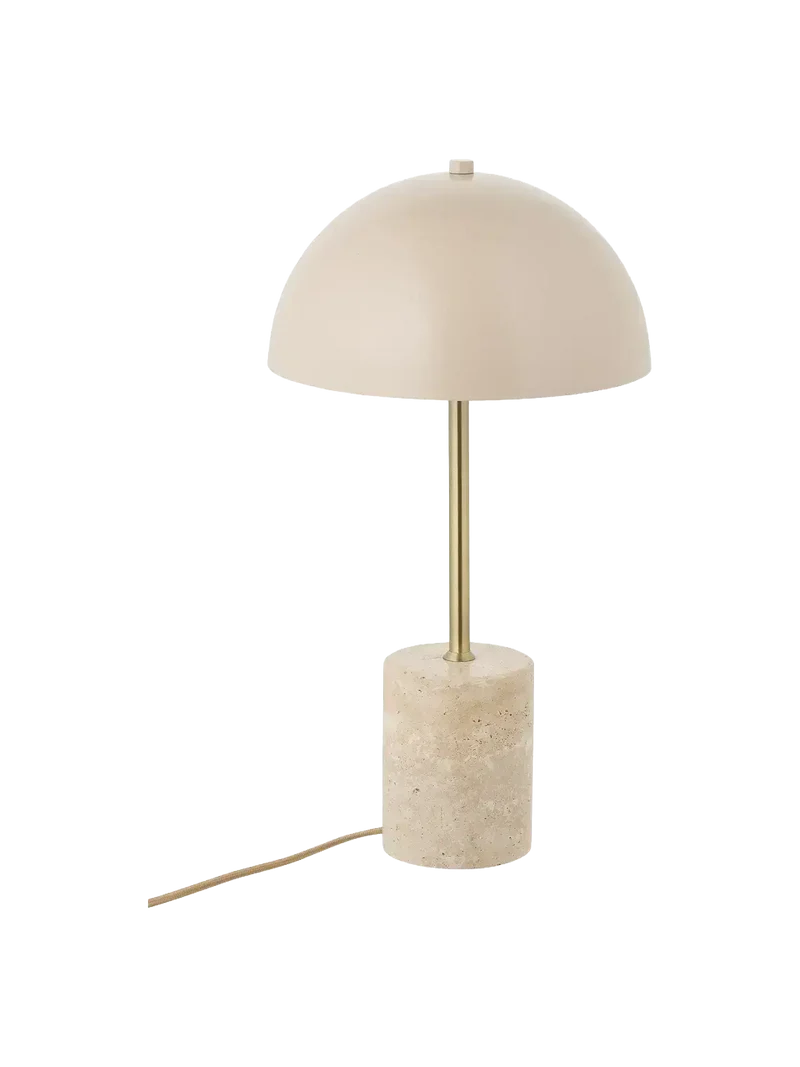 Sheffield Tischleuchte Marmor/Metall, beige