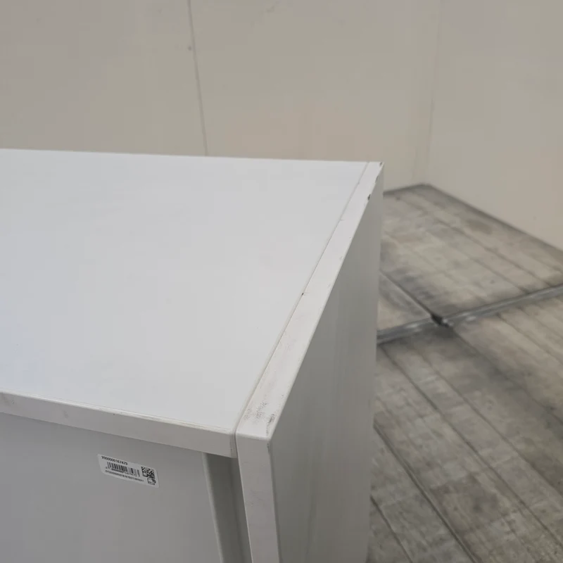 PLANMÖBEL Sideboard 80cm Schiebetüren Lichtgrau Holz Büromöbel Schrank Gebraucht