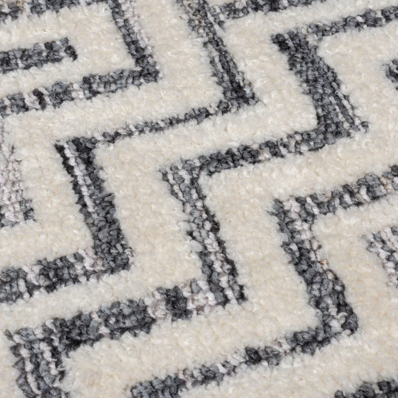 Teppich Kurzflor Zickzack Muster, Geometrisch, Wohnzimmer