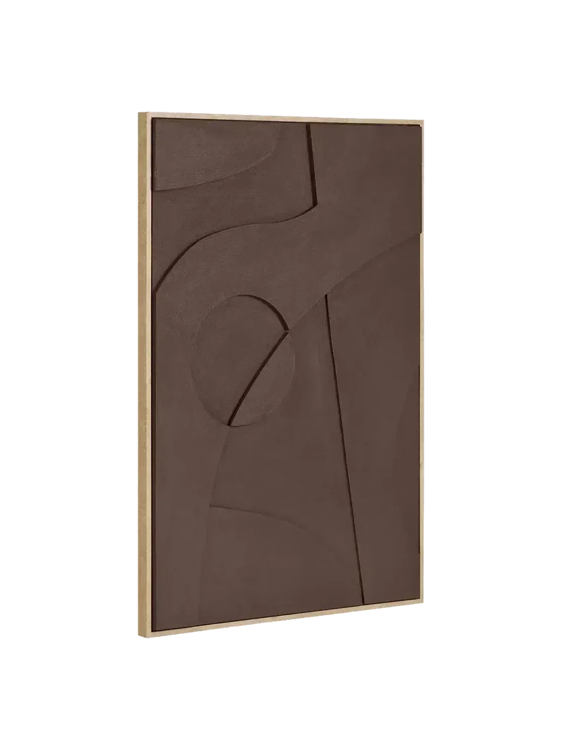 Isabella Wandrelief No. 2, braun – 60x90 cm
