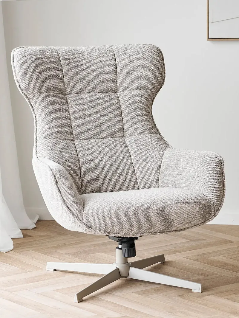 Turin Loungesessel Stoff, natur, mit Drehfunktion