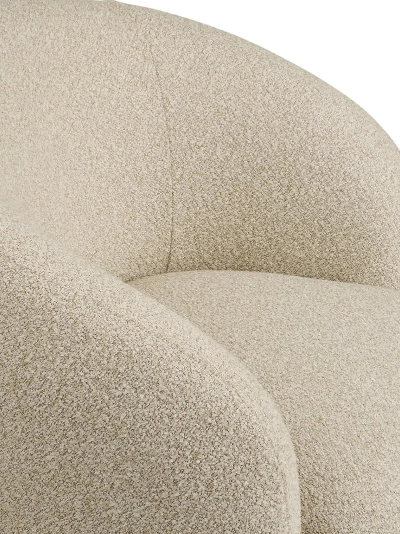 Hawkes Loungesessel sand, mit Drehfunktion