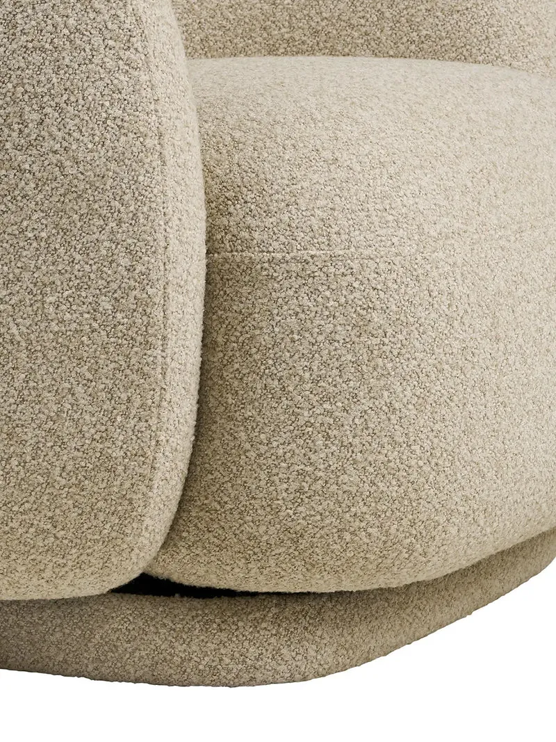 Hawkes Loungesessel sand, mit Drehfunktion