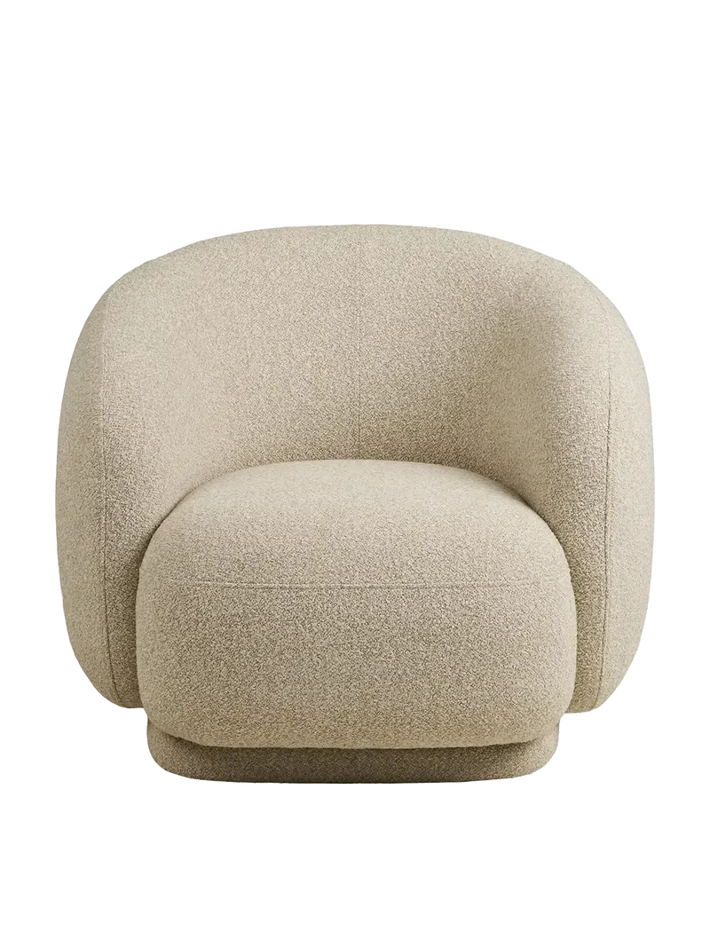 Hawkes Loungesessel sand, mit Drehfunktion