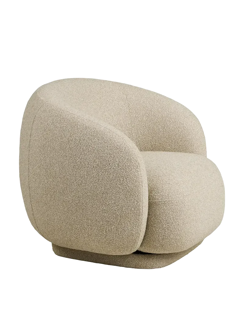 Hawkes Loungesessel sand, mit Drehfunktion
