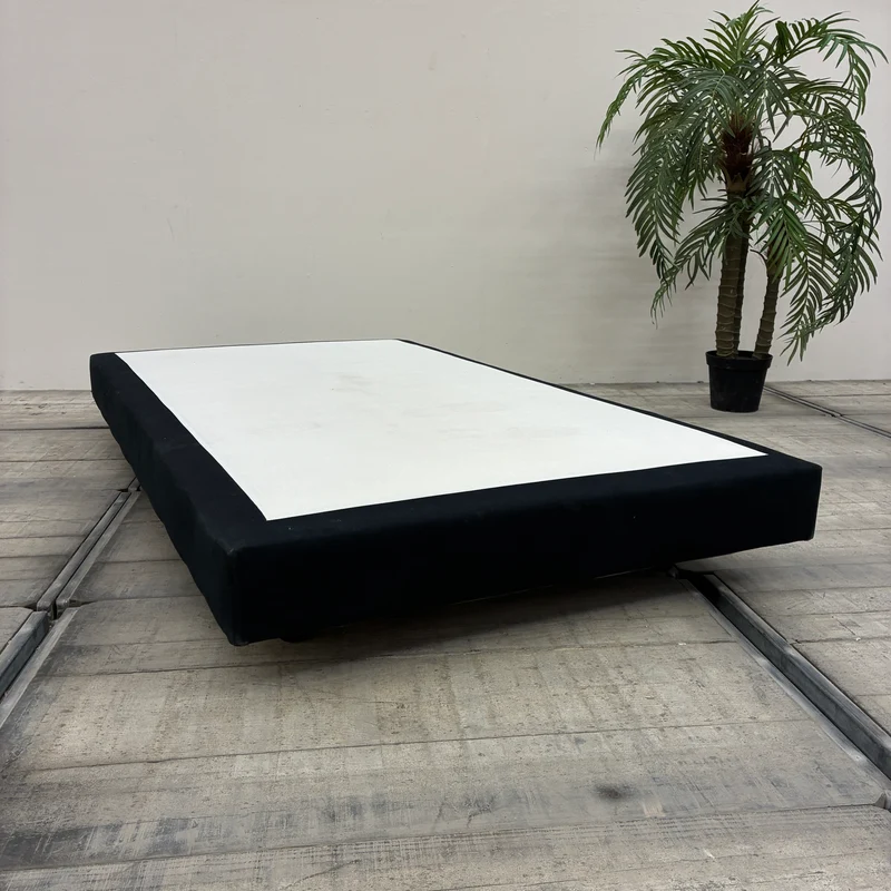 Boxspringbett Bettgestell 110x200 Einzelbett Schwarz Weiß Bett Gebraucht