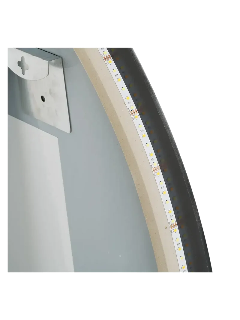 Kiama Spiegel mit LED Anti-Beschlag-Funktion und 3 Lichtfarben, organische Form