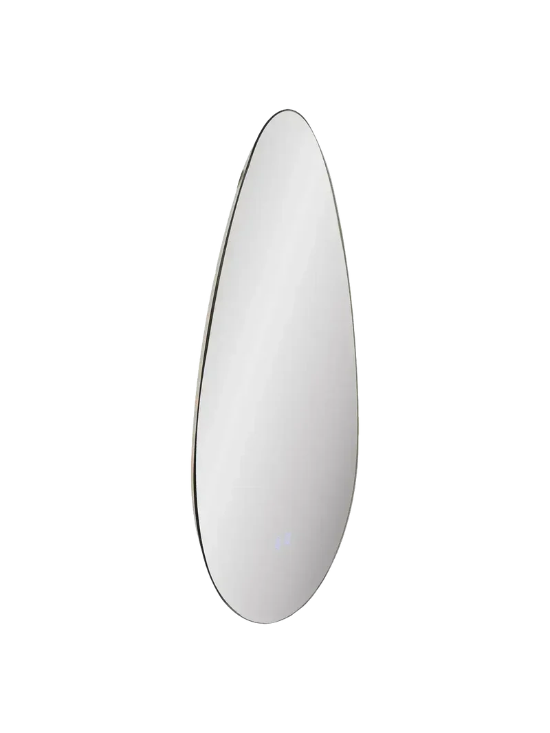 Kiama Spiegel mit LED Anti-Beschlag-Funktion und 3 Lichtfarben, organische Form