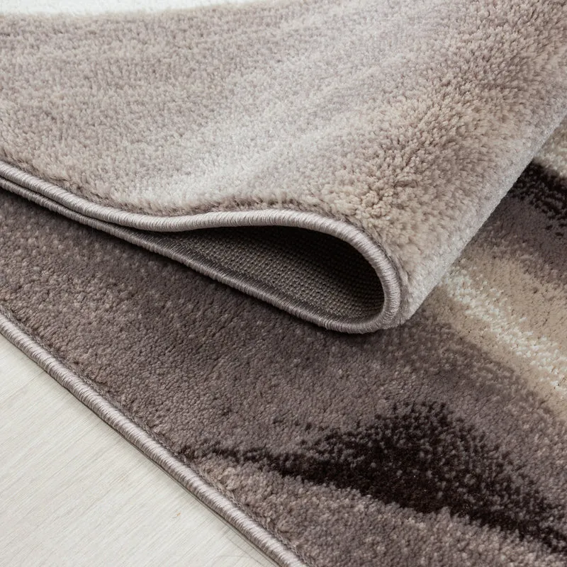 Kurzflor-Teppich Farbverlauf – Waschbar & Strapazierfähig | Heatset-Veredelung für Wolloptik
