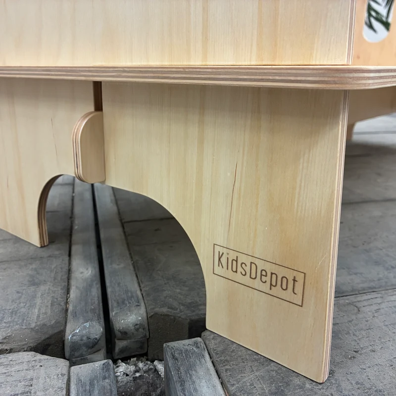 KidsDepot Easyclick Kinder-Kleiderständer Rome Standgarderobe Holz Natur