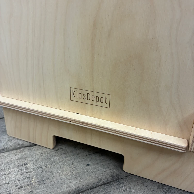 KidsDepot Kinder-Standregal Würfelregal 6 Fächer Holz Natur Regal