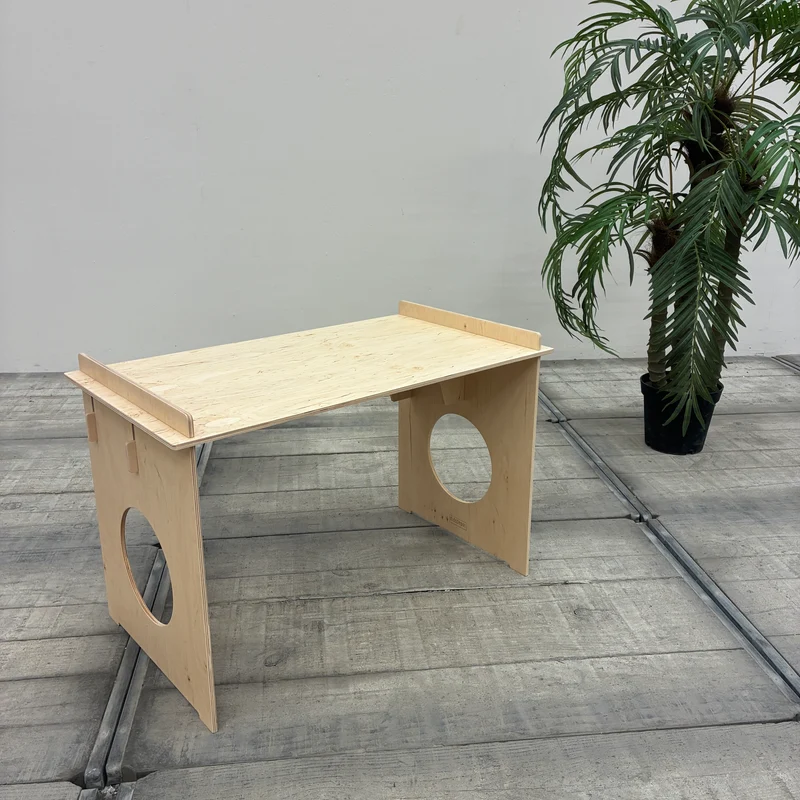KidsDepot Easyclick Athene Schreibtisch Set M Kindertisch Stuhl Holz Natur