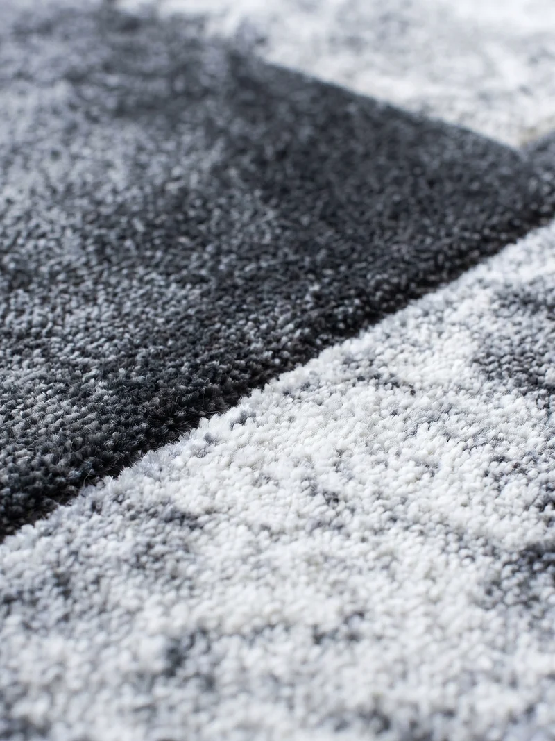 Kurzflor-Teppich Mosaik-Karo – Waschbar | Patchwork-Optik | 246k Noppen pro m² für Langlebigkeit
