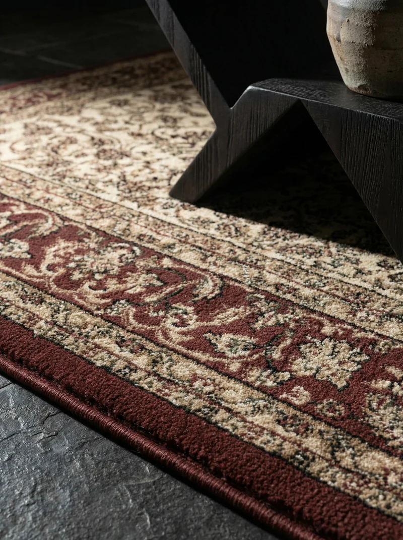 Kurzflor-Teppich Boho Ornament – Waschbar & Strapazierfähig | Saugroboter-geeignet