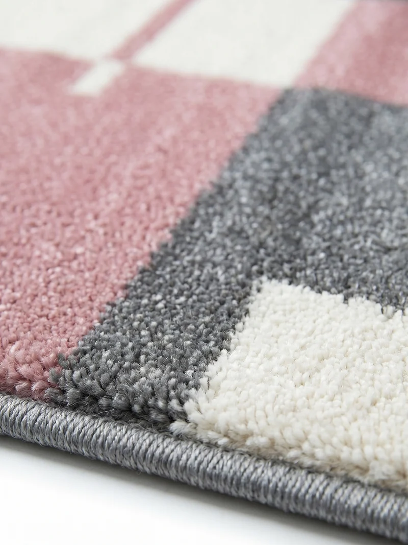 Kurzflor-Teppich Blockstreifen – Waschbar | Modernes Liniendesign | Handgearbeitete Konturen