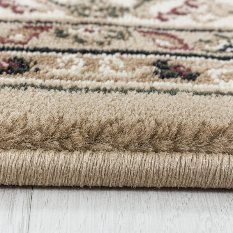 Kurzflor-Teppich Boho Vintage – Waschbar & Strapazierfähig | Heatset-Veredelung für Wolloptik
