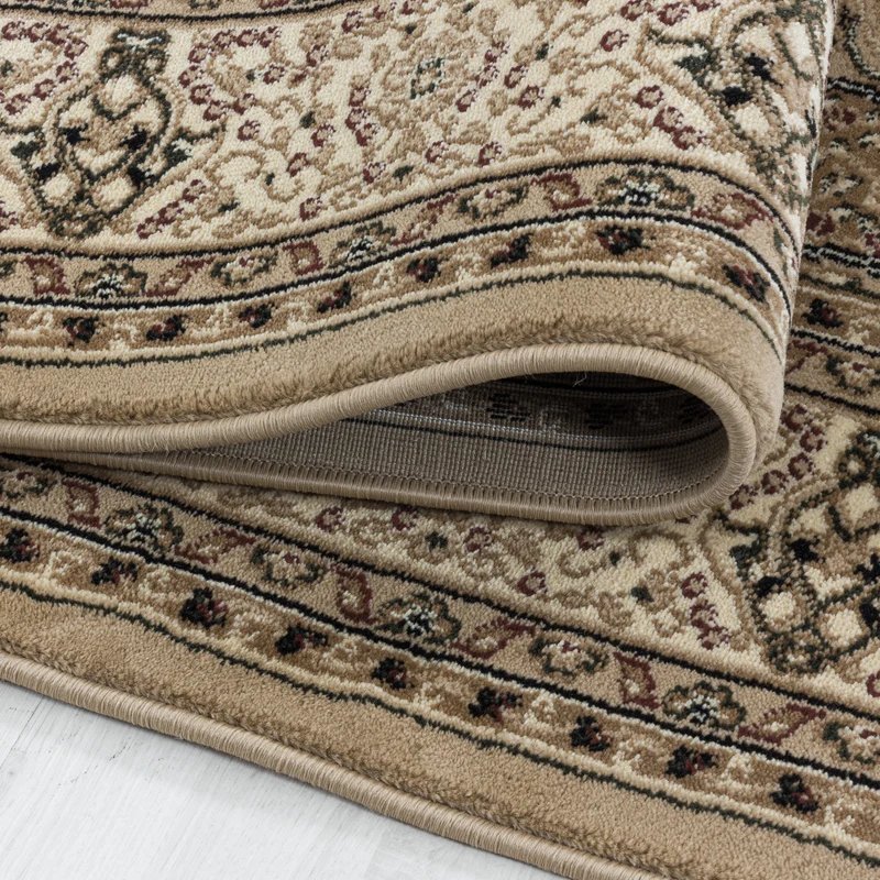 Kurzflor-Teppich Boho Vintage – Waschbar & Strapazierfähig | Heatset-Veredelung für Wolloptik