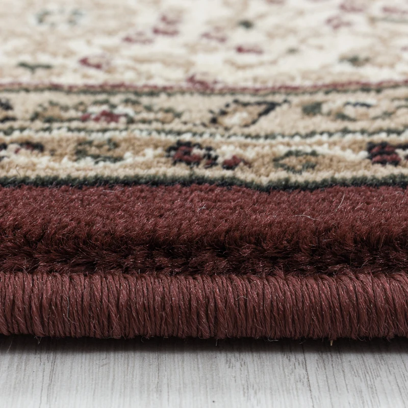 Kurzflor-Teppich Boho Vintage – Waschbar & Strapazierfähig | Heatset-Veredelung für Wolloptik