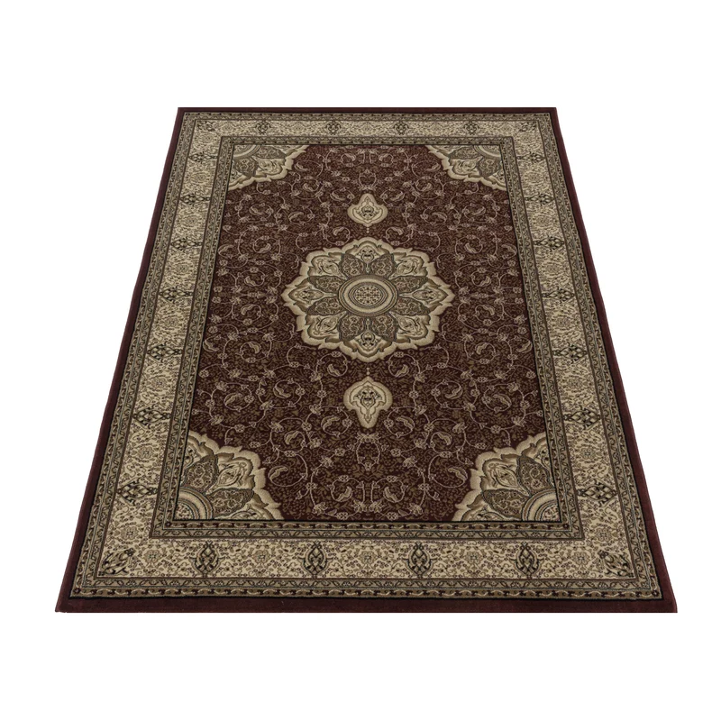 Kurzflor-Teppich Boho Vintage – Waschbar & Strapazierfähig | Heatset-Veredelung für Wolloptik