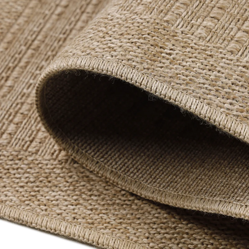 Outdoor-Teppich Feinstrick-Struktur – Waschbar | Dezente Weboptik für Terrasse