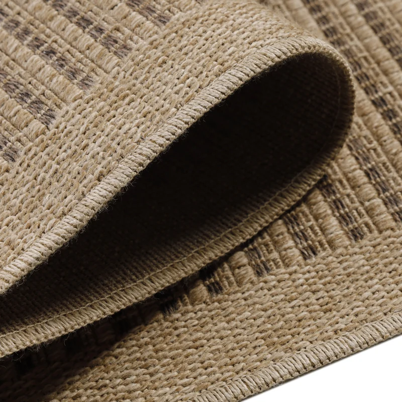 Outdoor-Teppich Feinstrick-Struktur – Waschbar | Dezente Weboptik für Terrasse